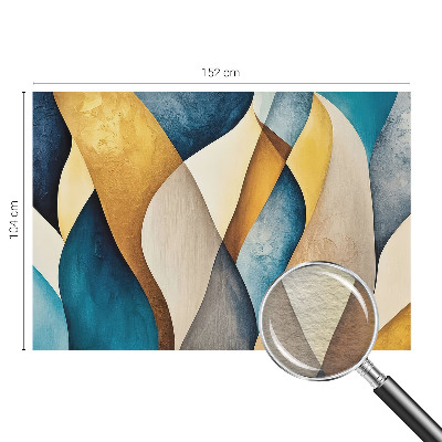 Custom size wall mural Wavy abstraction