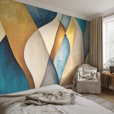 Custom size wall mural Wavy abstraction