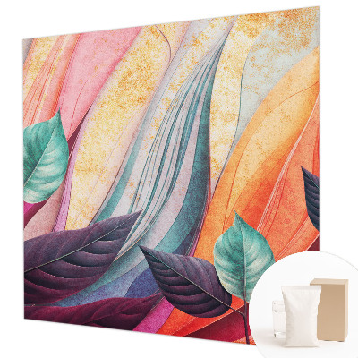 Modern wall mural Abstract leaves