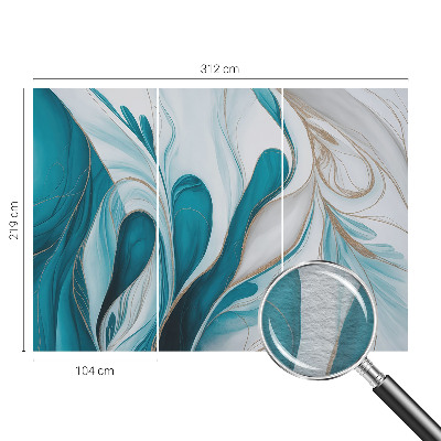 Modern wall mural for bedroom Fluid patterns