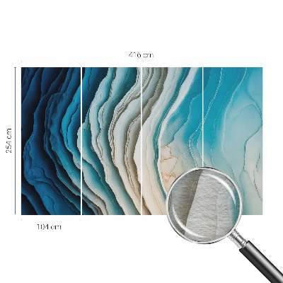 Modern wall mural for living room Waves of harmony