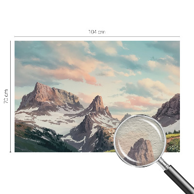 High quality wall mural wallpaper Mountain panorama