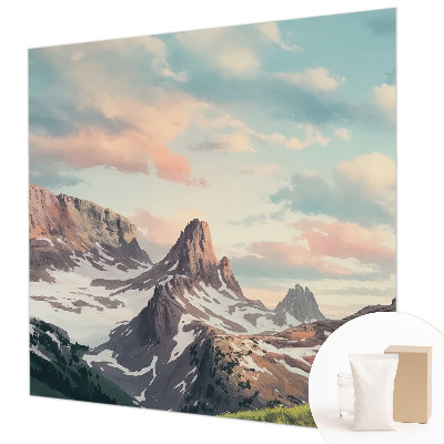 High quality wall mural wallpaper Mountain panorama