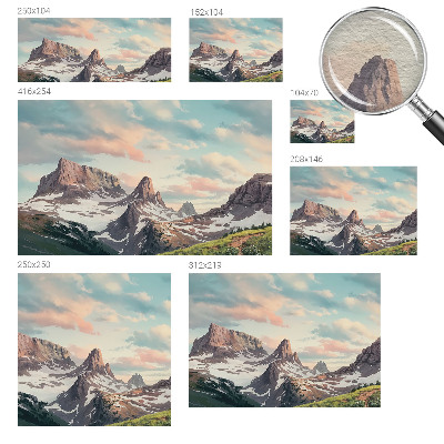 High quality wall mural wallpaper Mountain panorama