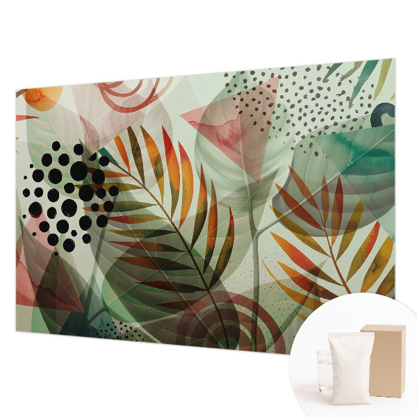 Premium photo wallpaper Abstract leaves