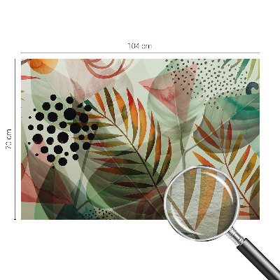 Premium photo wallpaper Abstract leaves