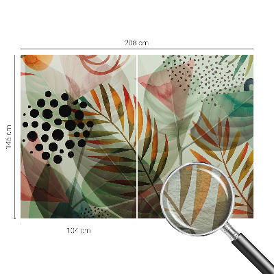 Premium photo wallpaper Abstract leaves