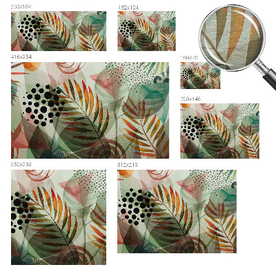 Premium photo wallpaper Abstract leaves