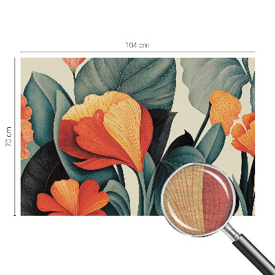 Wallpaper mural Colorful flowers