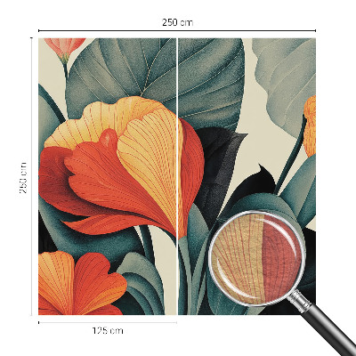 Wallpaper mural Colorful flowers
