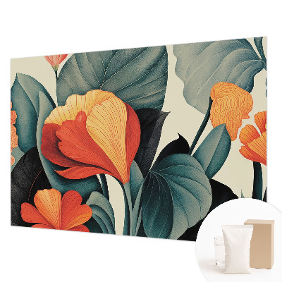 Wallpaper mural Colorful flowers