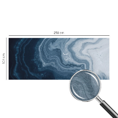 Wall mural for living room Blue waves