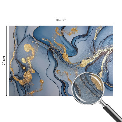 Premium wall mural for bedroom Blue waves