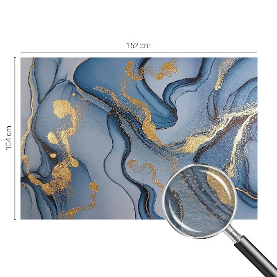Premium wall mural for bedroom Blue waves