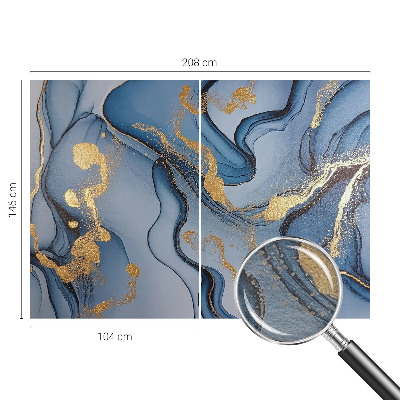 Premium wall mural for bedroom Blue waves