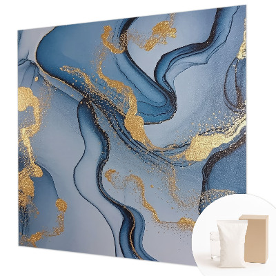 Premium wall mural for bedroom Blue waves