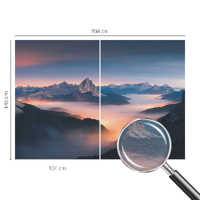 Decorative wall mural for living room The rising sun