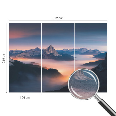 Decorative wall mural for living room The rising sun