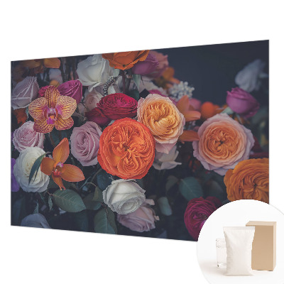 Non-woven wall mural Colorful bouquet