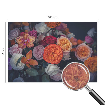 Non-woven wall mural Colorful bouquet