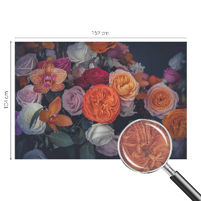 Non-woven wall mural Colorful bouquet