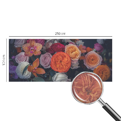 Non-woven wall mural Colorful bouquet