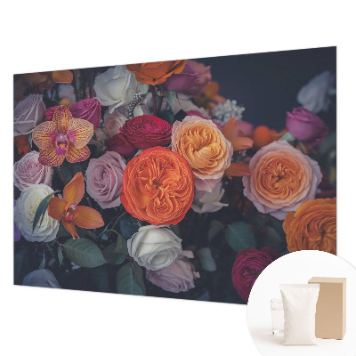 Non-woven wall mural Colorful bouquet