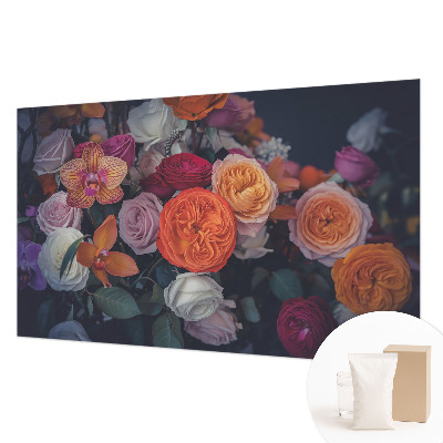 Non-woven wall mural Colorful bouquet