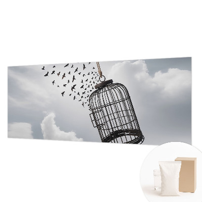 Non-woven photo wallpaper Flying birds