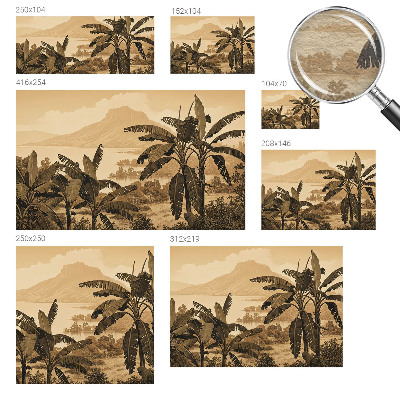 High quality wall mural wallpaper Tropical panorama