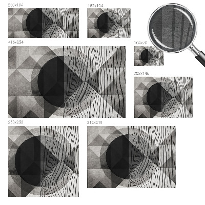 Wall mural for bedroom Abstract shapes