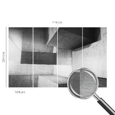 Photo wallpaper Geometric sculptures