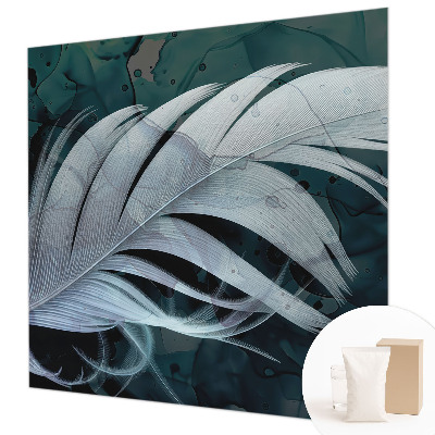 Wall mural for living room Ethereal feather