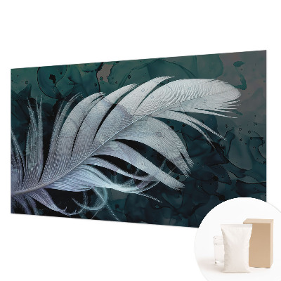 Wall mural for living room Ethereal feather