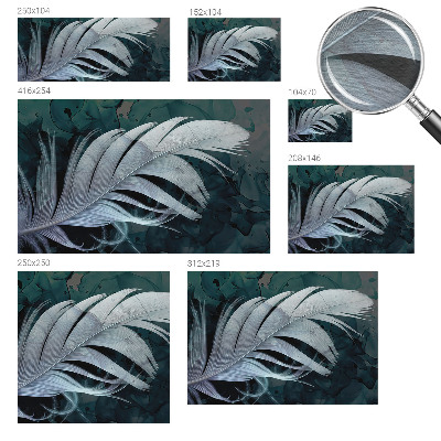 Wall mural for living room Ethereal feather