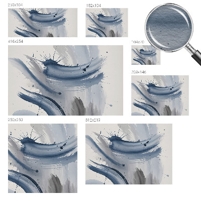 Bedroom wall mural wallpaper Artistic strokes