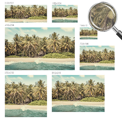 Large wallpaper mural Tropical beach
