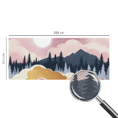 Decorative wall mural for living room Pink Sunset