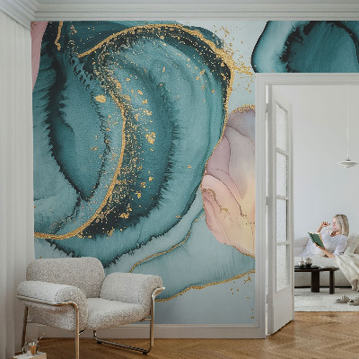 Decorative wall mural for living room Artistic waves