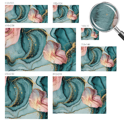Decorative wall mural for living room Artistic waves