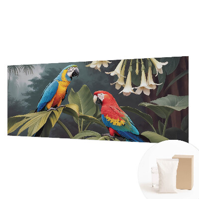 Non-woven wall mural Colorful parrots