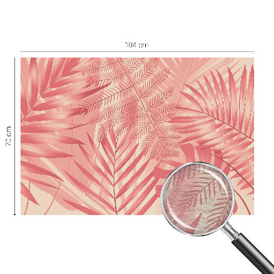 Wall mural for living room Tropical leaves