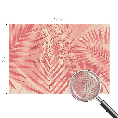 Wall mural for living room Tropical leaves