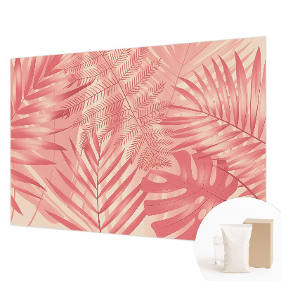 Wall mural for living room Tropical leaves