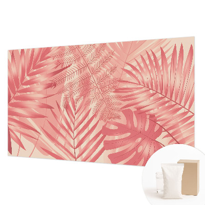 Wall mural for living room Tropical leaves