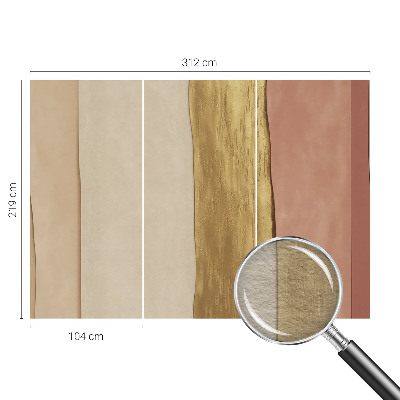 Wall mural Wavy stripes