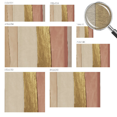 Wall mural Wavy stripes