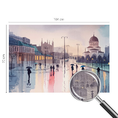 High quality photo wallpaper A rainy walk