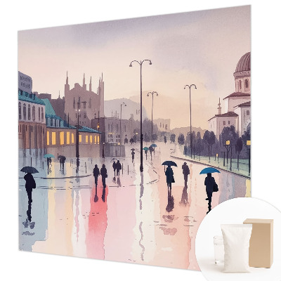 High quality photo wallpaper A rainy walk