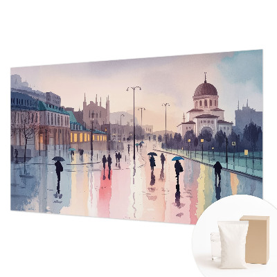 High quality photo wallpaper A rainy walk